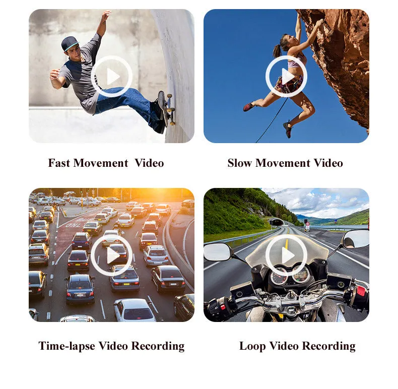 Ultra-Clear Super-Mini Head Wearable WIFI 6K Sports Camera for Outdoor Climbing Motorcycle Trafic Police patrolling With Free APP