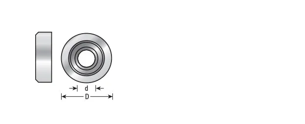 Ultra-Glide High PRFM Ball Bearing Guide | 29⁄32 Dia x 1⁄4" Shank | 47777 | 738685994771