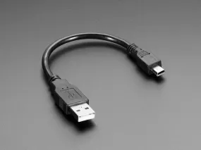 USB cable - 6\" A/MiniB"