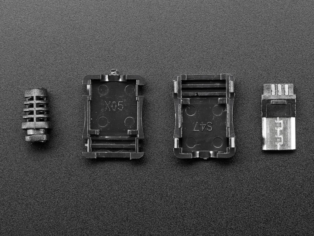 USB DIY Connector Shell - Type Micro-B Plug