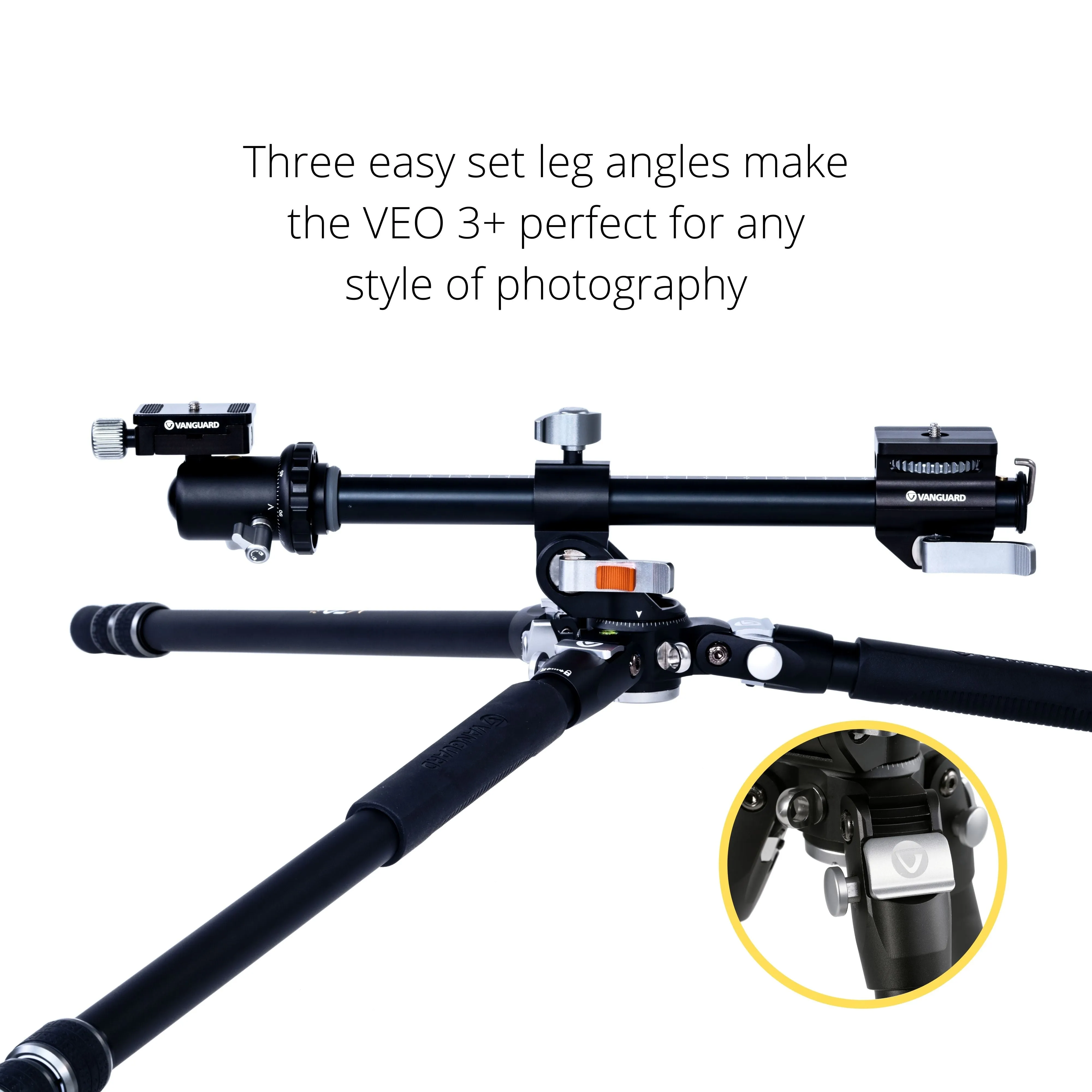 VEO 3  263CB 160S Versatile Carbon Tripod with Dual Axis Ball Head - 15kg Load Capacity