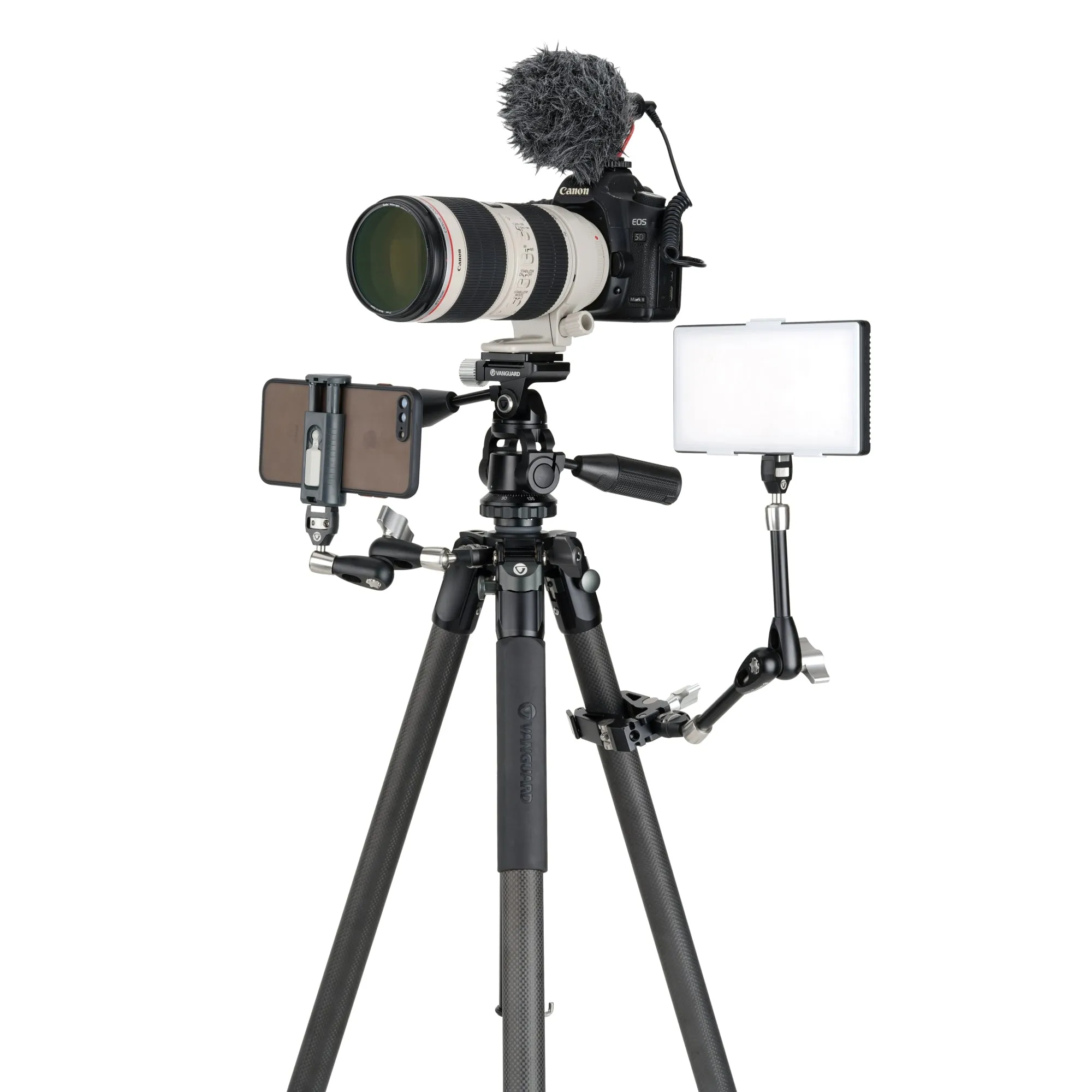 VEO 3 303CPS Traditional Carbon Tripod with 3-way Pan head - 10kg capacity