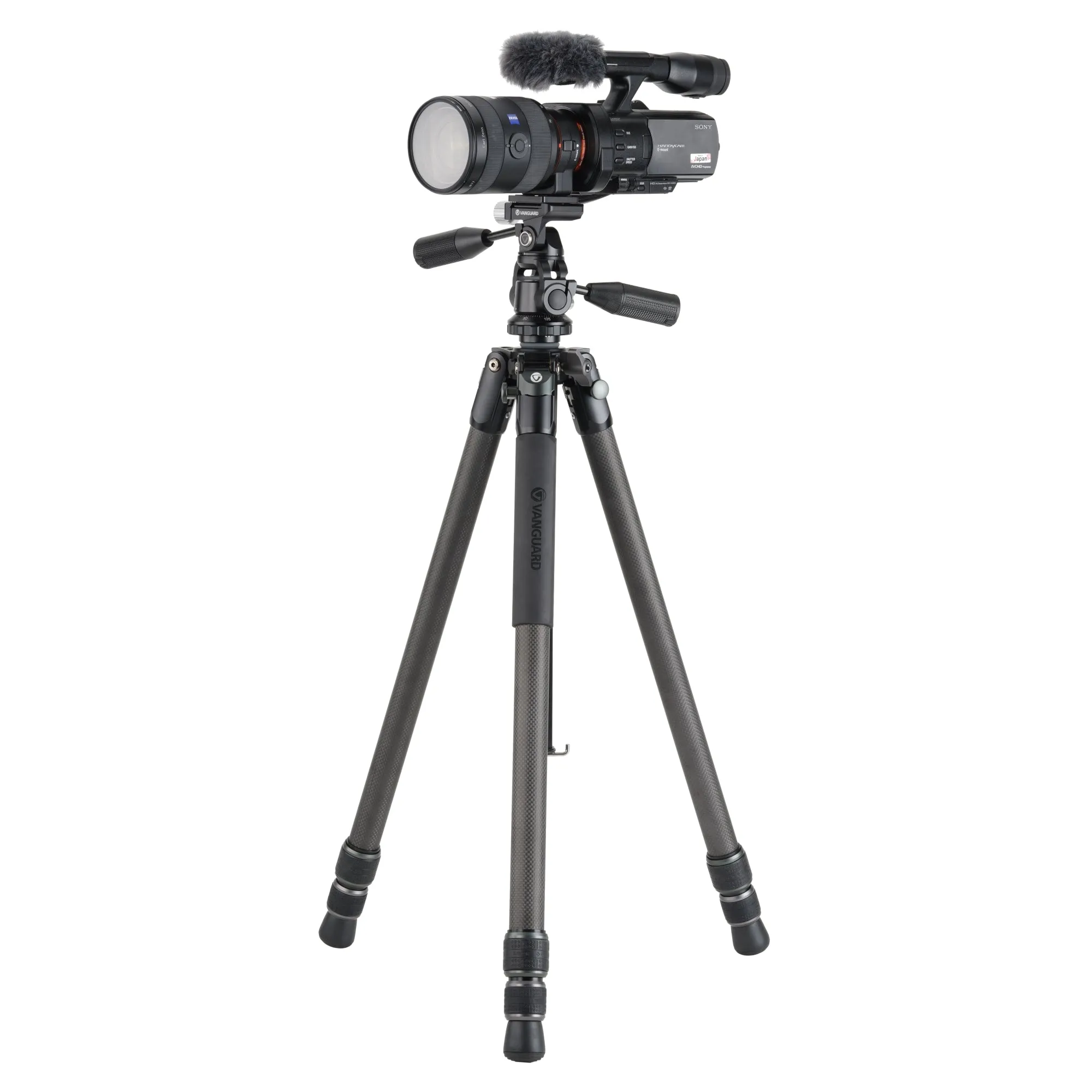 VEO 3 303CPS Traditional Carbon Tripod with 3-way Pan head - 10kg capacity