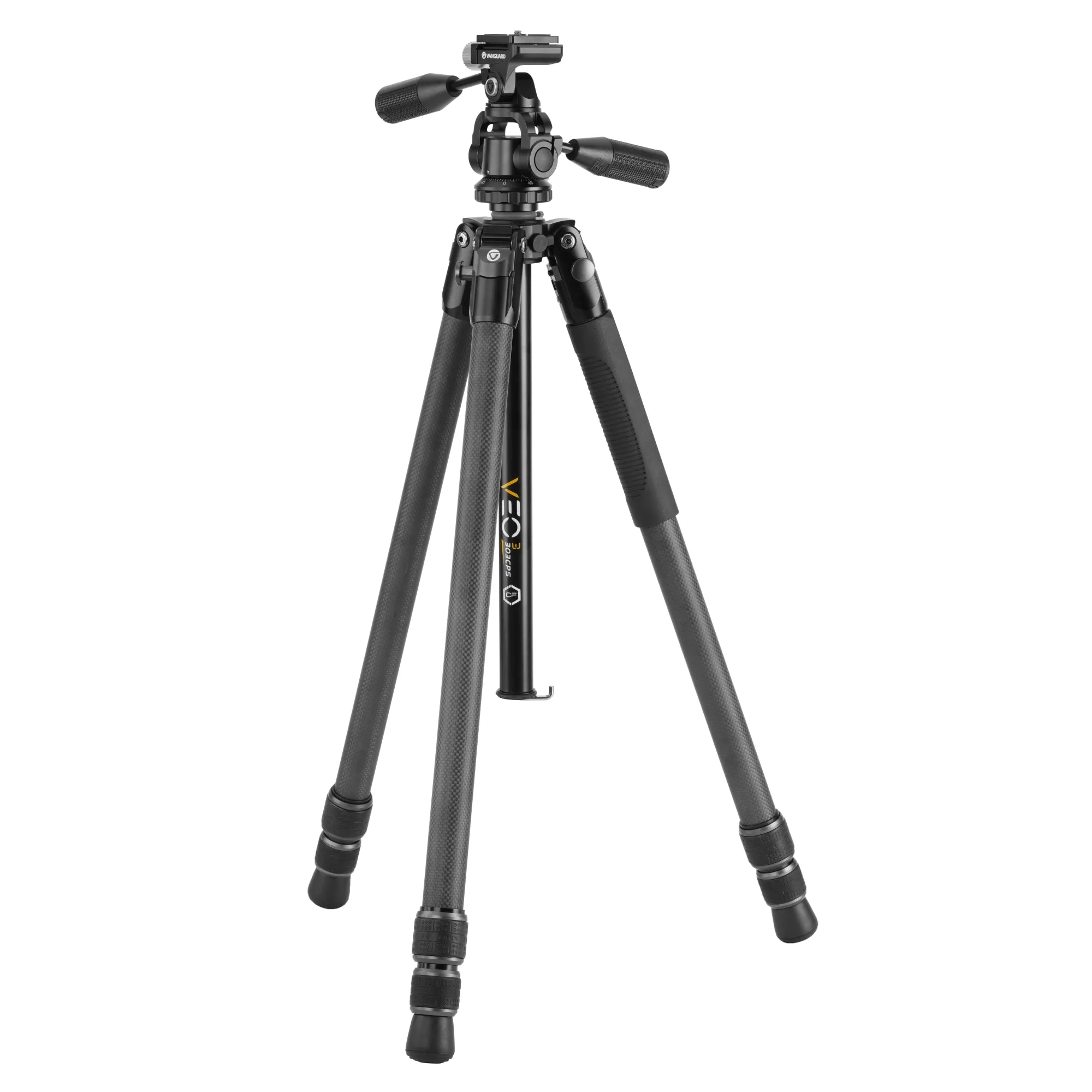 VEO 3 303CPS Traditional Carbon Tripod with 3-way Pan head - 10kg capacity