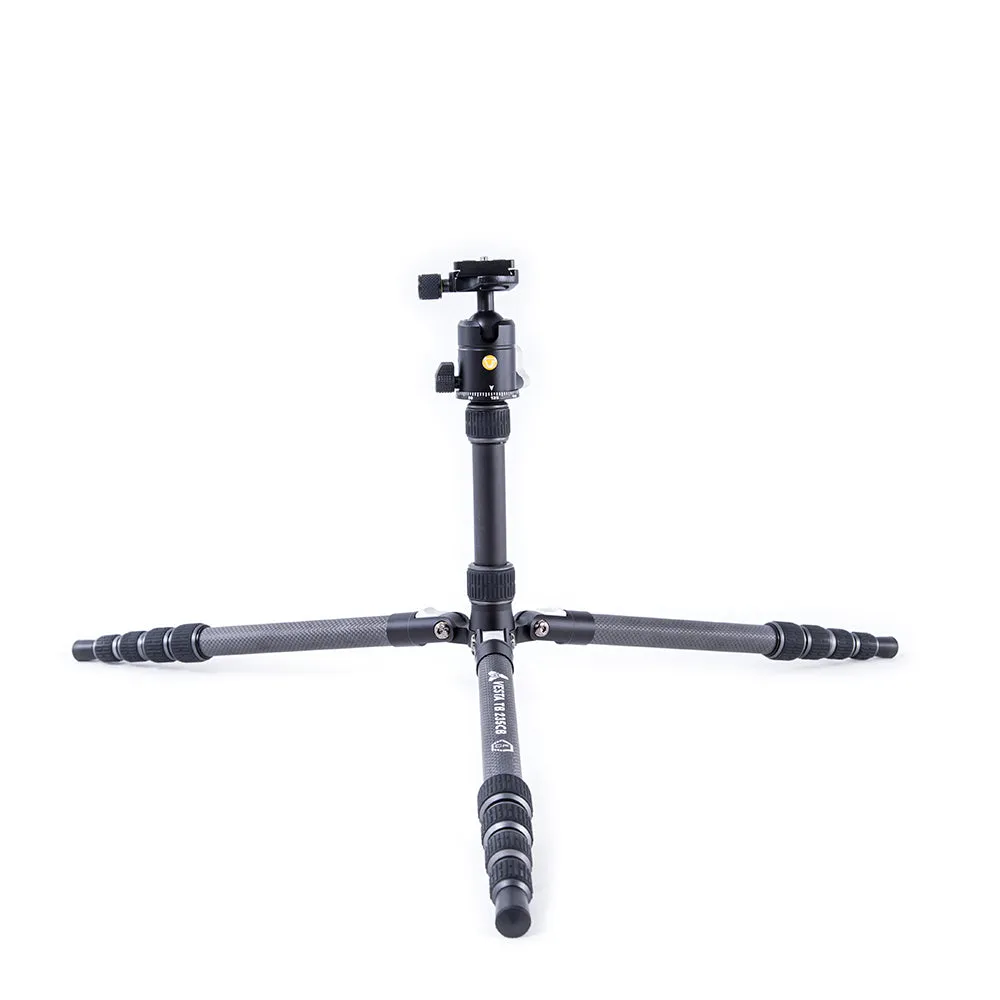 VESTA TB 235CB Carbon Fibre Travel Tripod with Twist Locks- 4.5kg Load Capacity