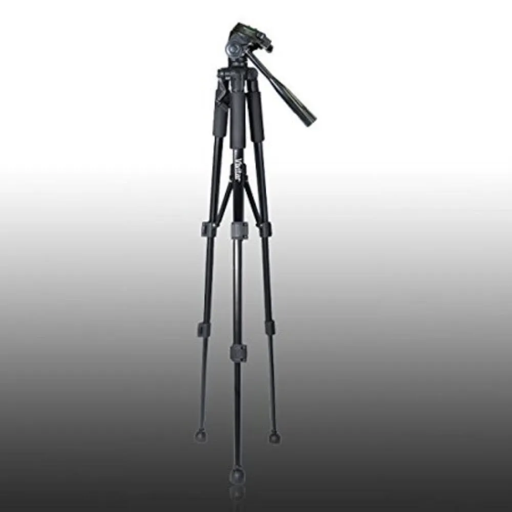 Vivitar 62" Tripod High Quality 8lb Capacity 3-Way Fluid Pan Head Quick Release Bubble Level