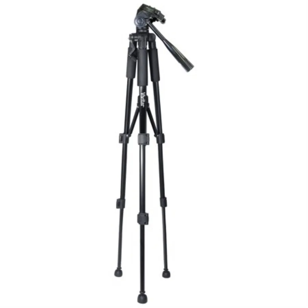 Vivitar 62" Tripod High Quality 8lb Capacity 3-Way Fluid Pan Head Quick Release Bubble Level