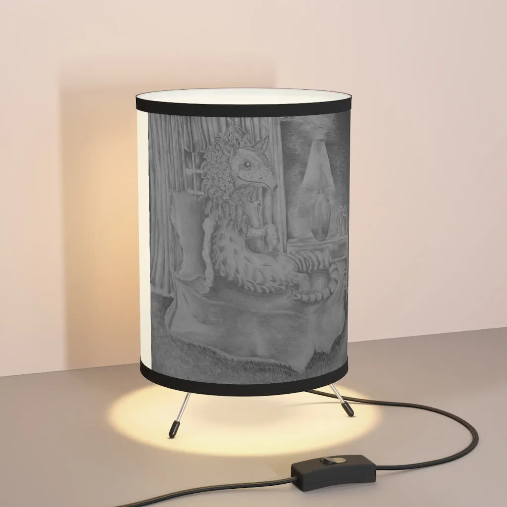 What's in my Room? Tripod Lamp with High-Res Printed Shade, US/CA plug