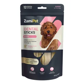 ZamiPet Dental Sticks Puppy Dog Treats 12pk